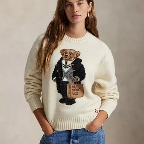 Polo Ralph Lauren Sweaters - NWT Polo Ralph Lauren Polo Bear Wool Cashmere Crewneck Sweater - Exclusive XL